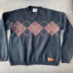 Taylor Swift Red Album Blue Argyle Sweater